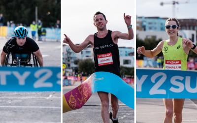 Liam Adams and Leanne Pompeani Claim City2Surf Titles