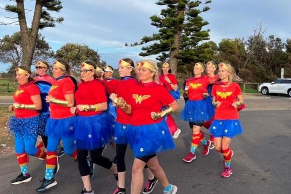 Wonder Woman Guinness World Record Attempt at the 2023 City2Surf
